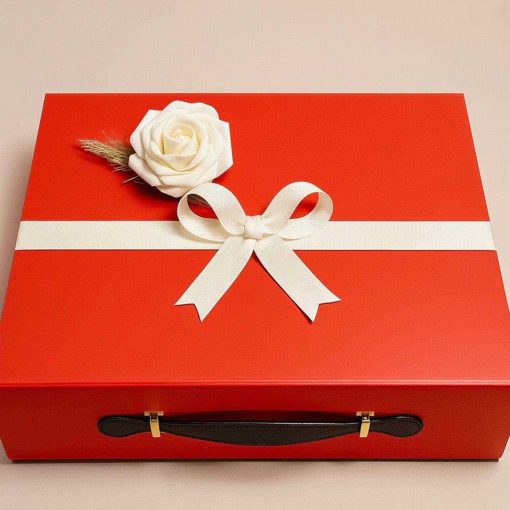 Big Magnetic Gift Box in black - luxury festive gifting by J'YUG Australia