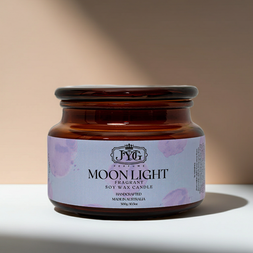 Moonlight Soy Wax Candle 300g | Mandarin Vanilla Jasmine