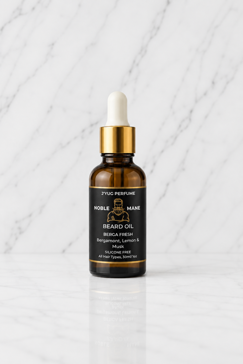 Berga Fresh Beard Oil 30ml | Citrus Bergamot Lemon Grooming