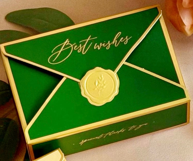 Best Wishes Candle Set close-up showing premium packaging