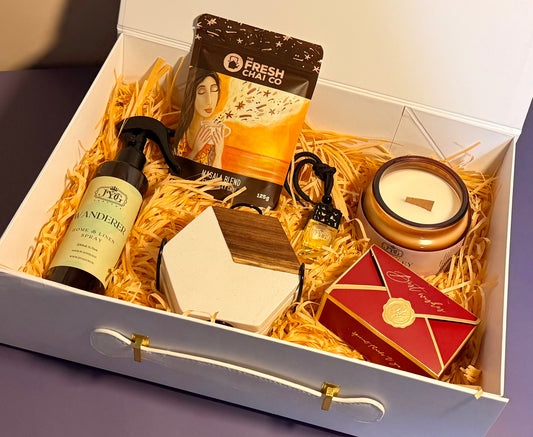 Chai & Charm Hamper - Premium Corporate Gift | Masala Chai Candle & Spray