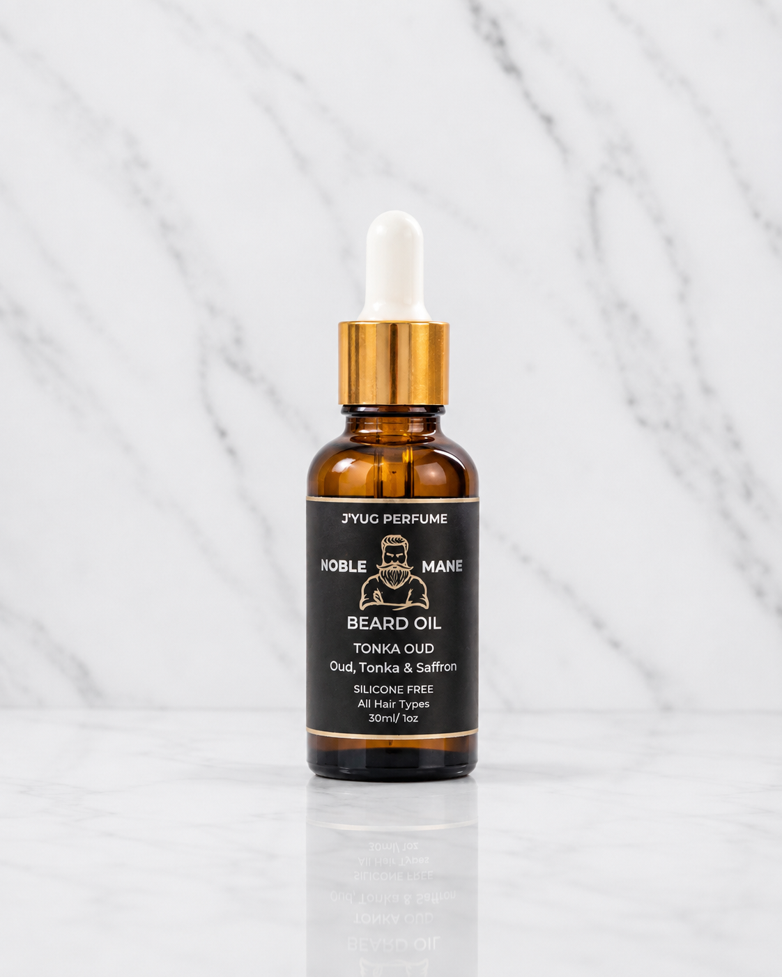 Tonka Oud Beard Oil 30ml | Premium Grooming with Oud & Saffron