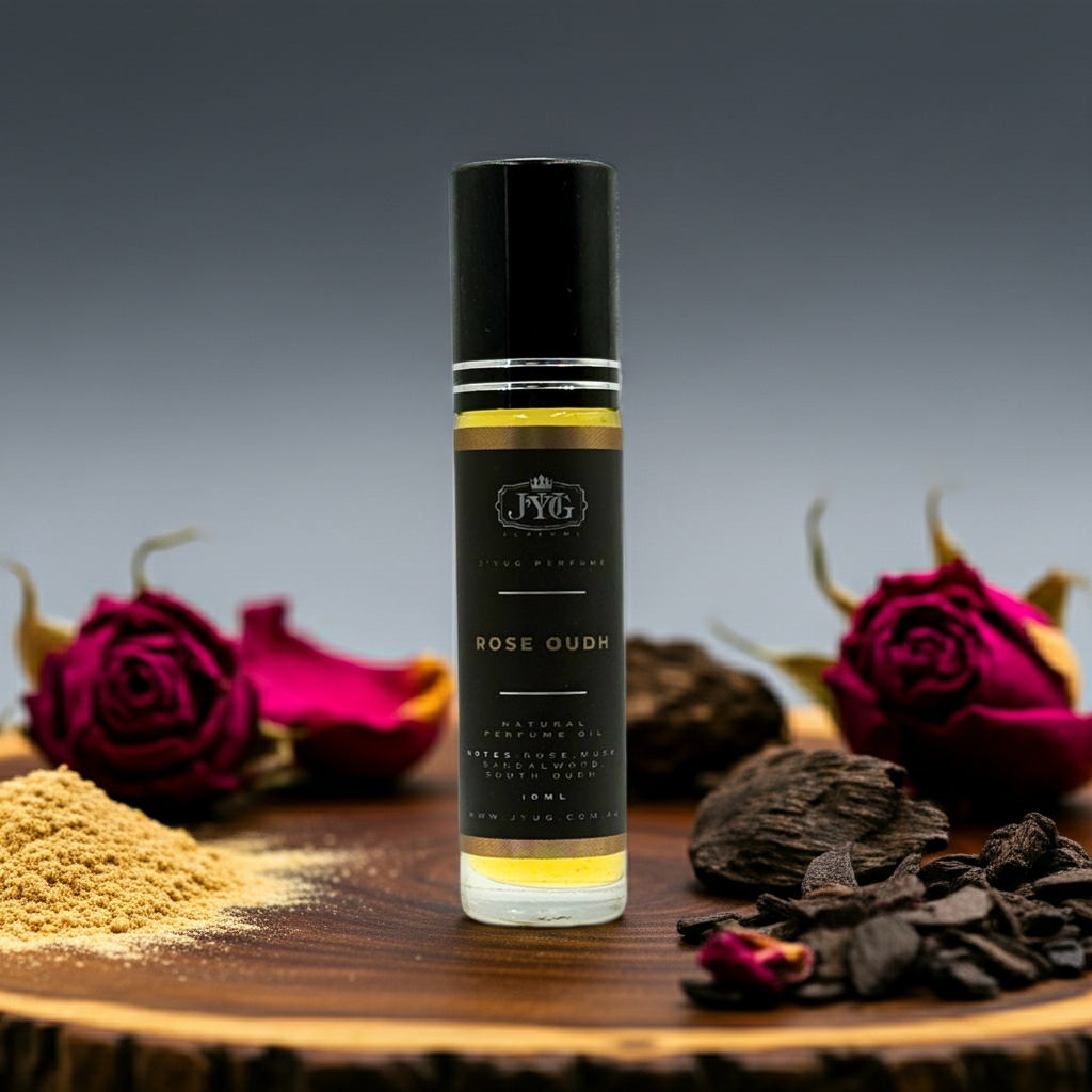 ROSE OUDH bold statement roll-on perfume oil - 10-12 hour longevity