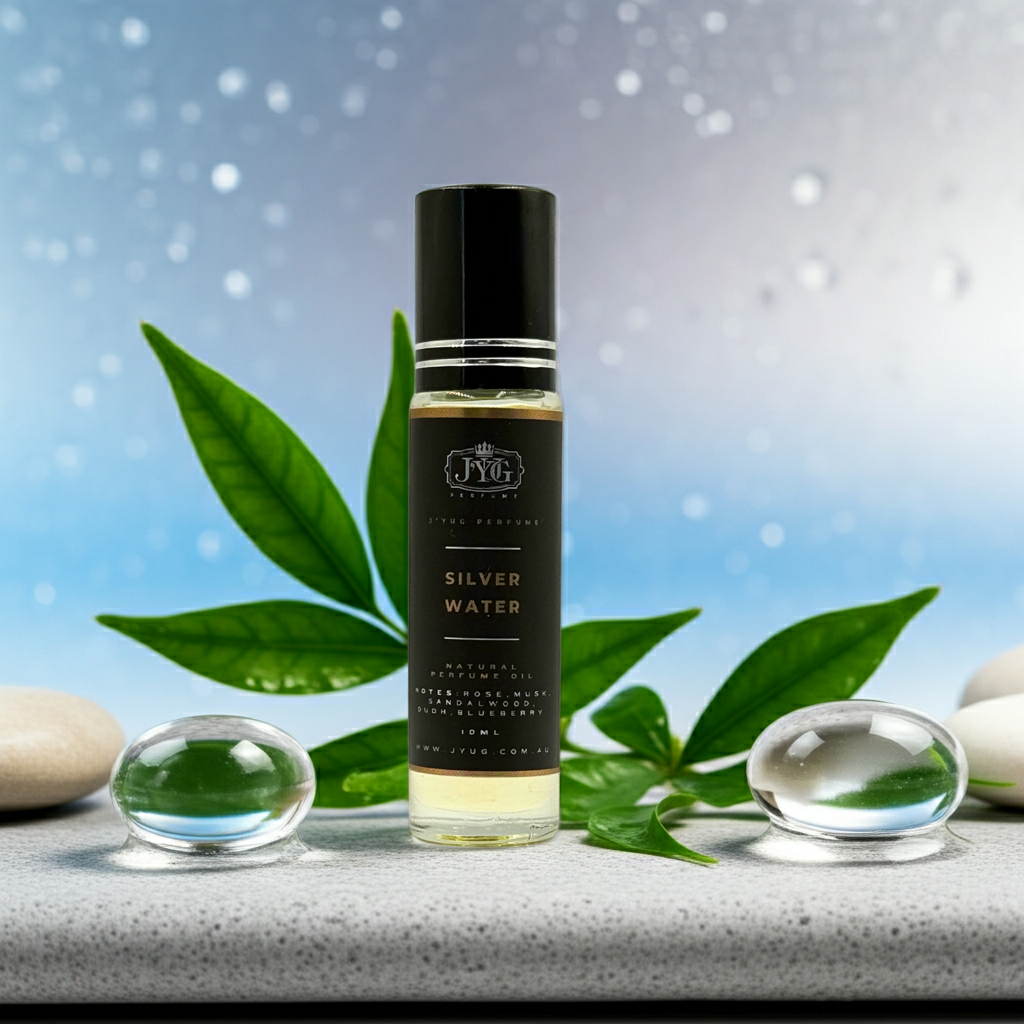 SILVER WATER roll-on close-up - 10-12 hour longevity perfume oil